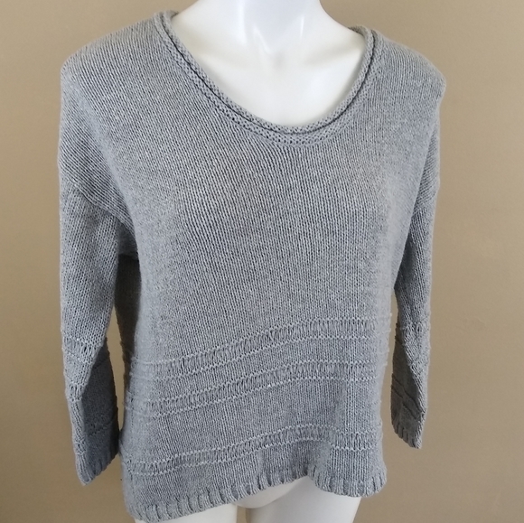 GAP Sweaters - Gap Hi/Lo Crop 3/4 Length Sleeve Sweater SzM